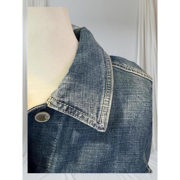 Cosmic Blue Love Denim Jacket - NWT - Size XS/S - Picture 2 of 6